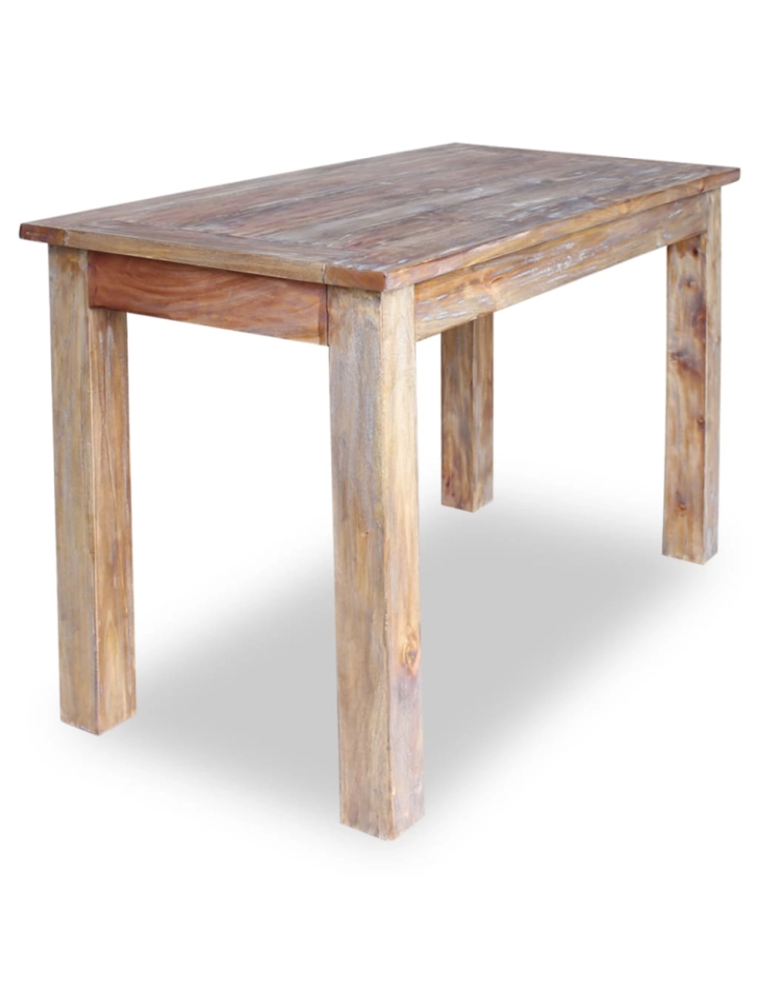 imagem de vidaXL Mesa de jantar madeira reciclada maciça 120x60x77 cm3