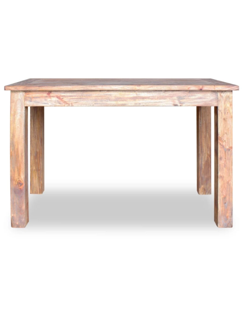 imagem de vidaXL Mesa de jantar madeira reciclada maciça 120x60x77 cm5