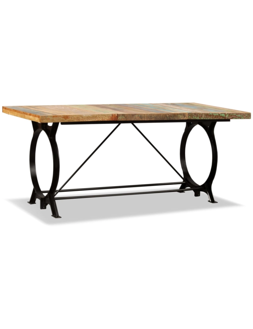 imagem de vidaXL Mesa de jantar madeira reciclada maciça 180 cm8