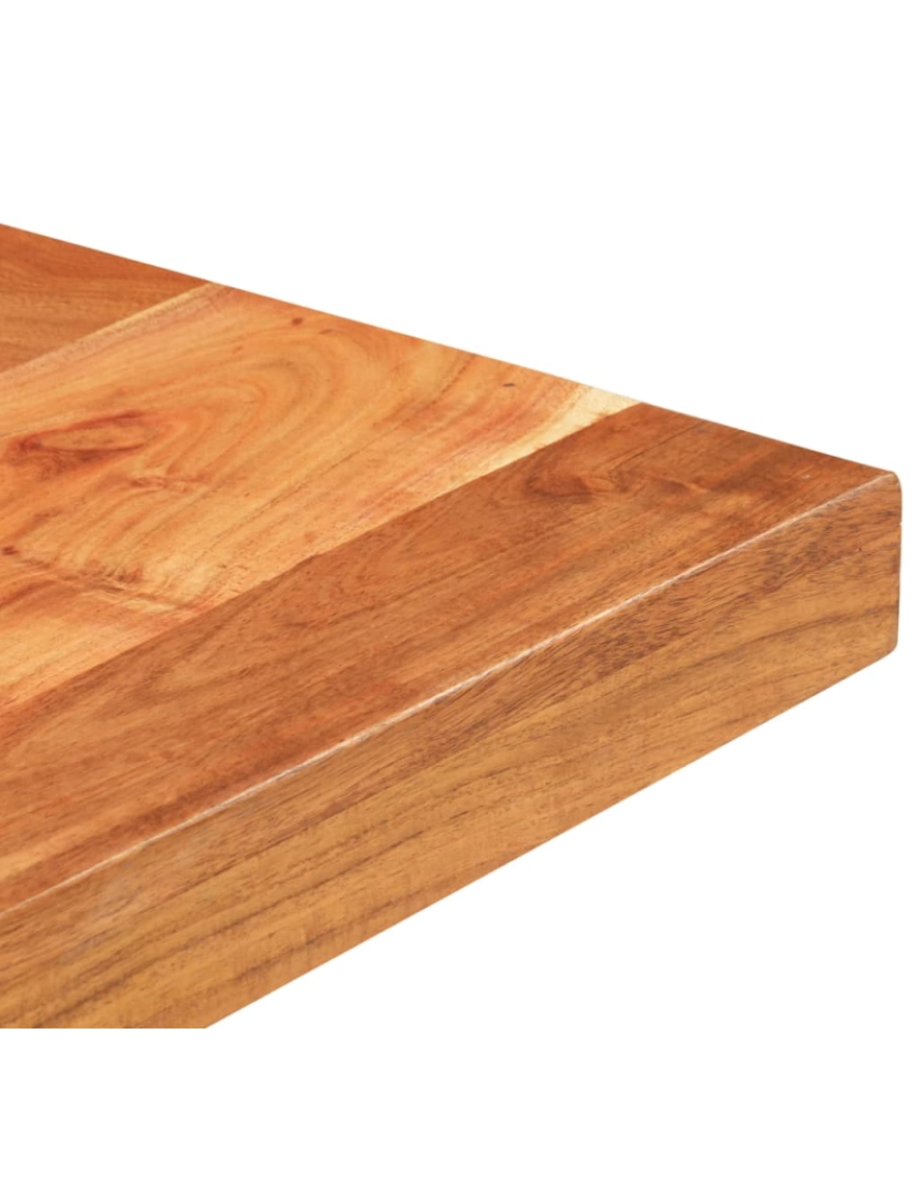 imagem de vidaXL Mesa de bistrô quadrada 80x80x75 cm madeira de acácia maciça5