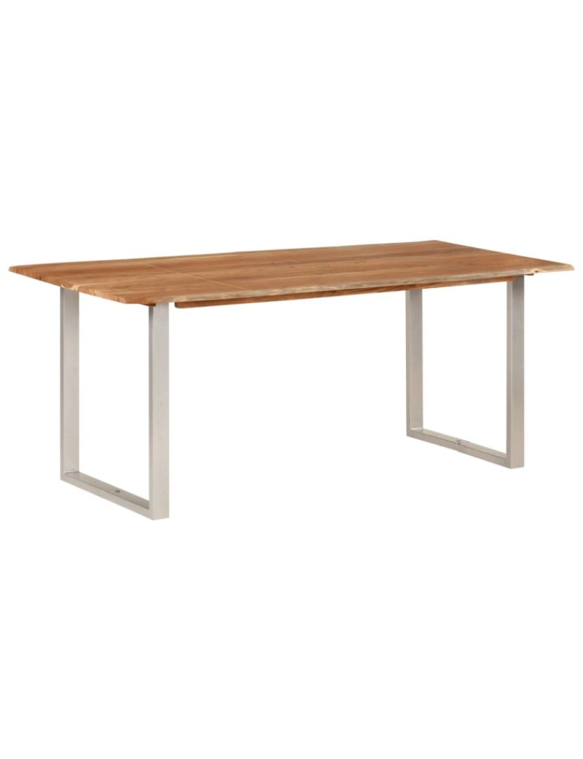 imagem de vidaXL Mesa de jantar 180x90x76 cm madeira de acácia maciça10