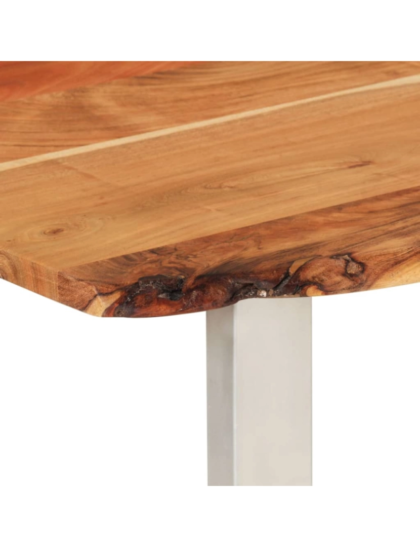 imagem de vidaXL Mesa de jantar 180x90x76 cm madeira de acácia maciça6