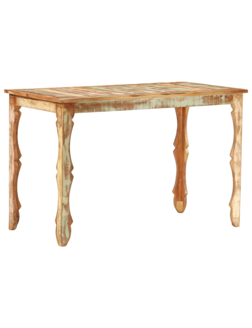 Vidaxl - vidaXL Mesa de jantar 120x60x76 cm madeira recuperada maciça