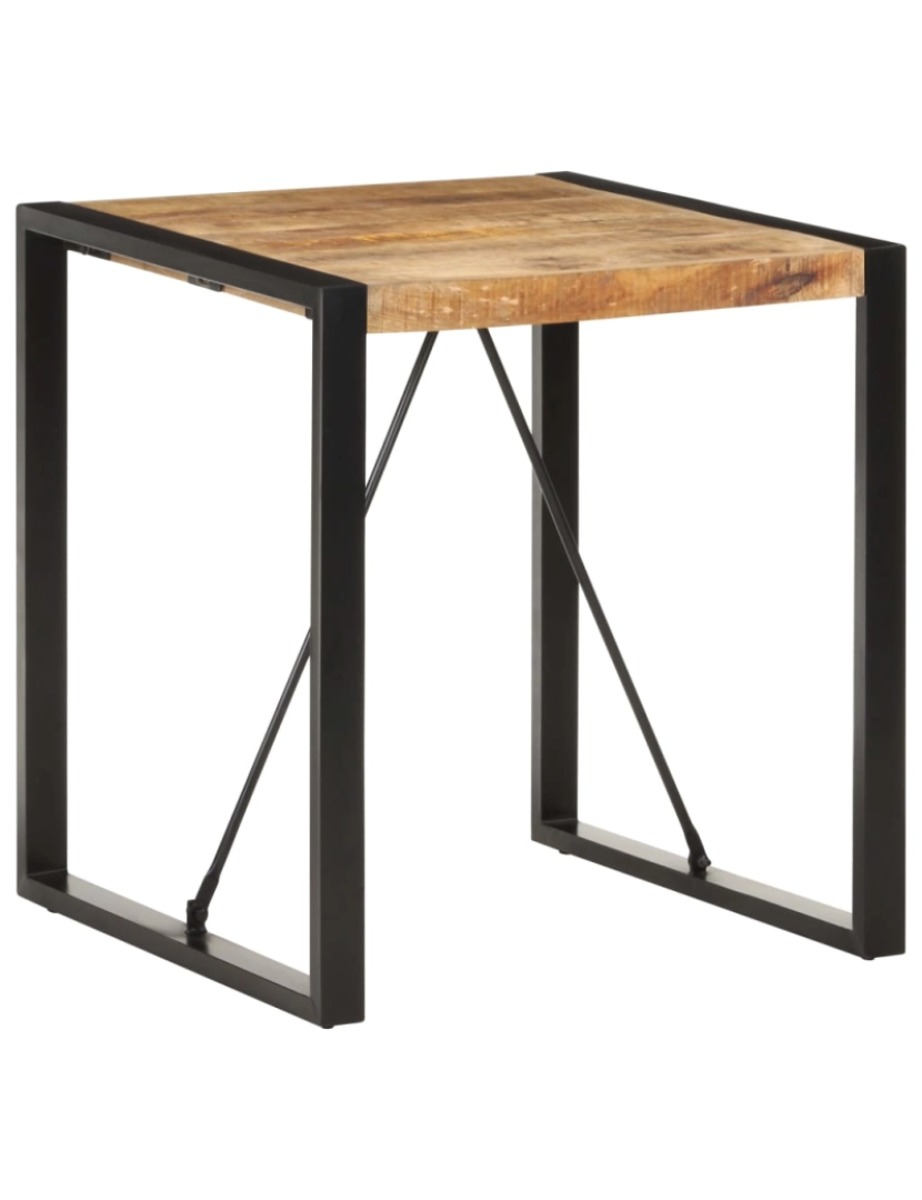 Vidaxl - vidaXL Mesa de jantar 70x70x75 cm madeira de mangueira áspera maciça