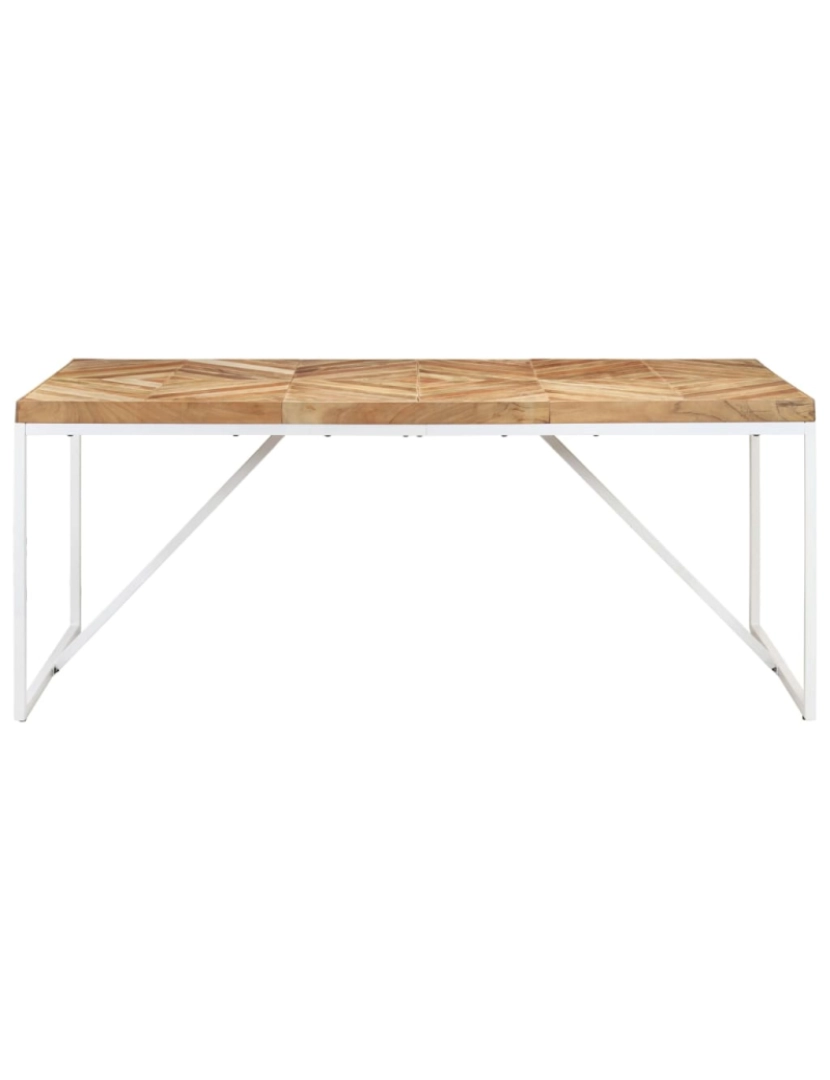 imagem de vidaXL Mesa de jantar 180x90x76 cm madeira acácia maciça e mangueira3