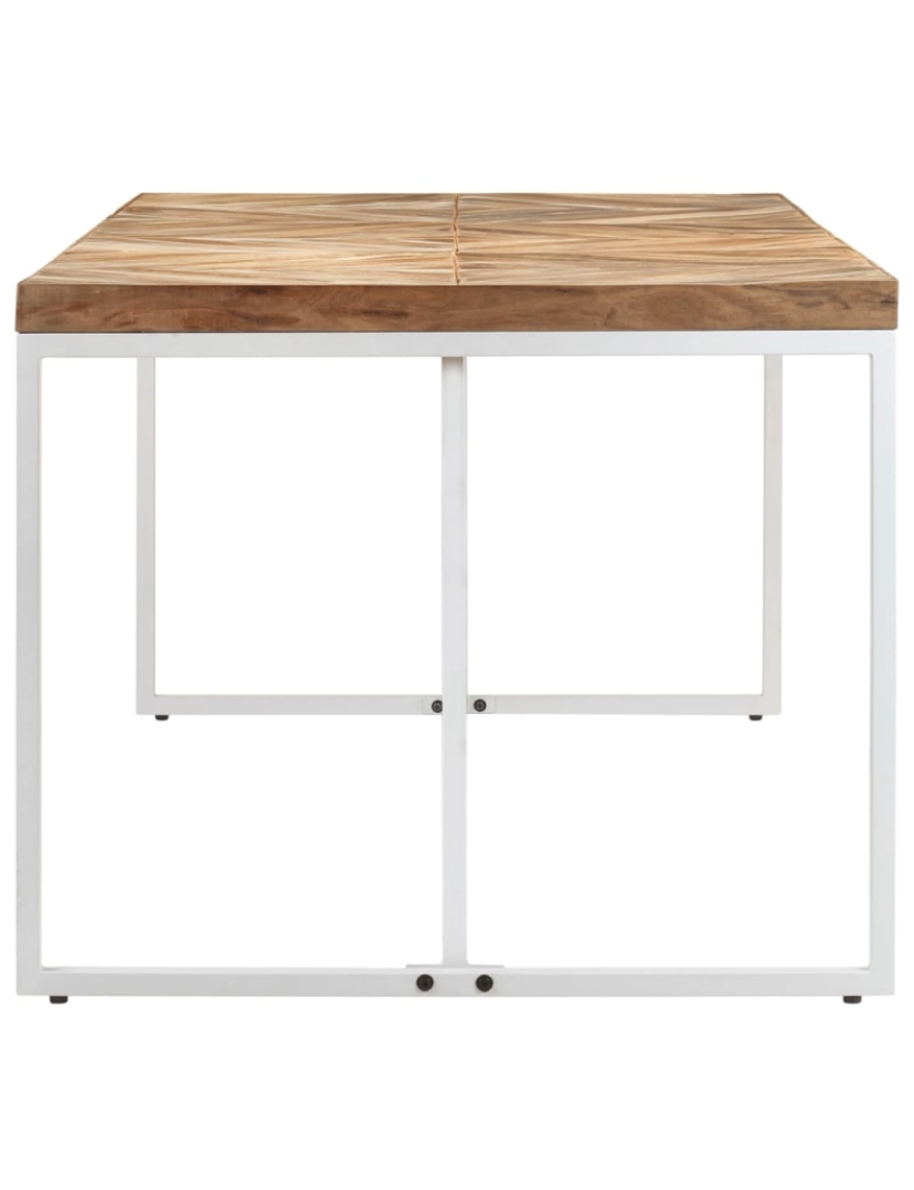 imagem de vidaXL Mesa de jantar 180x90x76 cm madeira acácia maciça e mangueira4