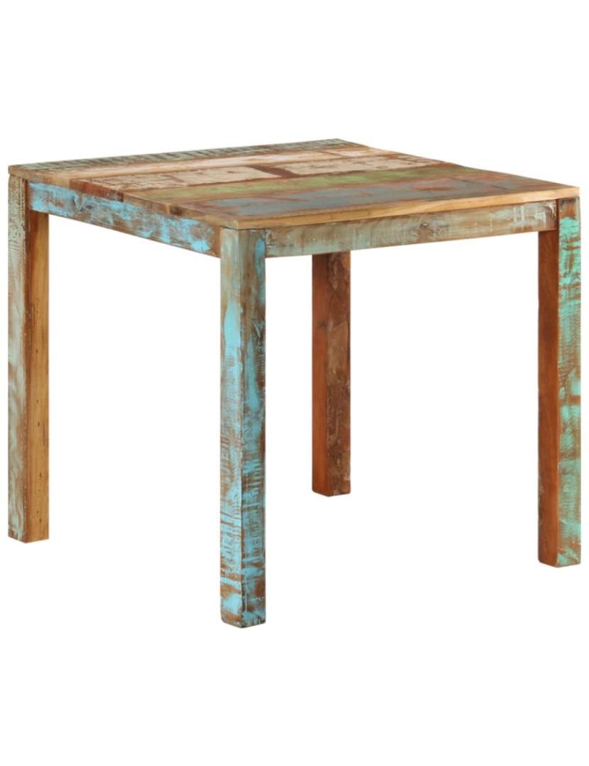 Vidaxl - vidaXL Mesa de jantar 82x80x76 cm madeira recuperada maciça