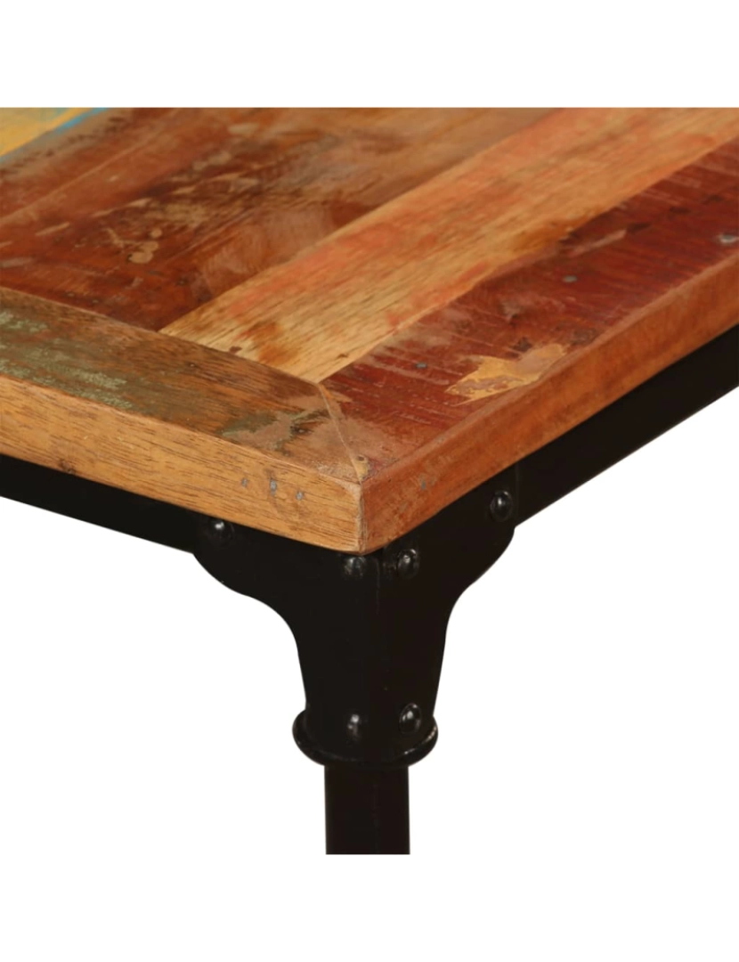 imagem de vidaXL Mesa de jantar madeira reciclada maciça 180 cm11