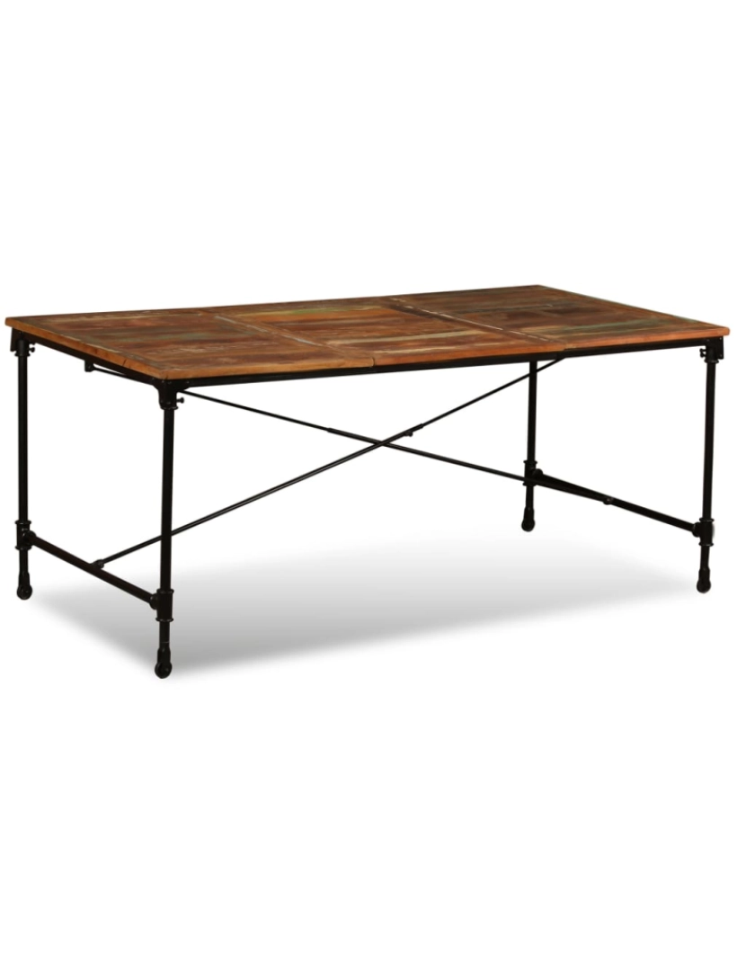 imagem de vidaXL Mesa de jantar madeira reciclada maciça 180 cm6