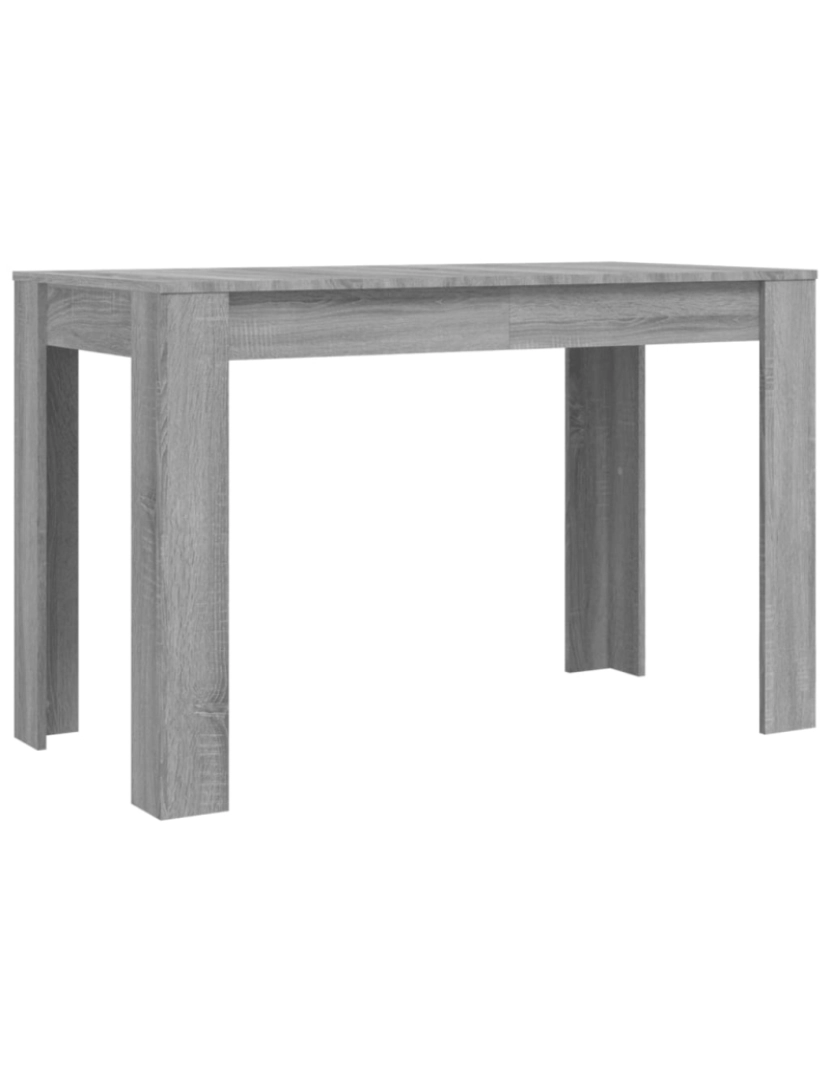 Vidaxl - vidaXL Mesa de jantar 120x60x76 cm derivados de madeira cinza sonoma