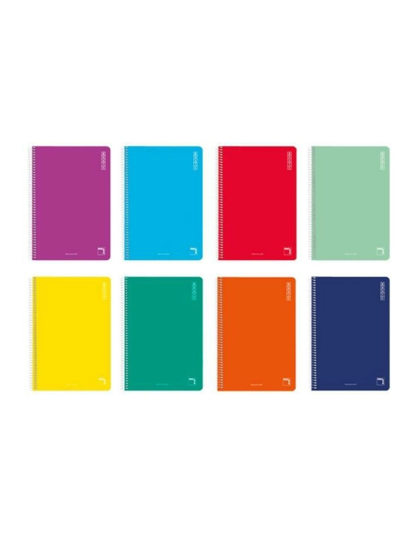 Pacsa - Caderno Pacsa Basic Multicolor Quarto 10 Peças 80 Folhas