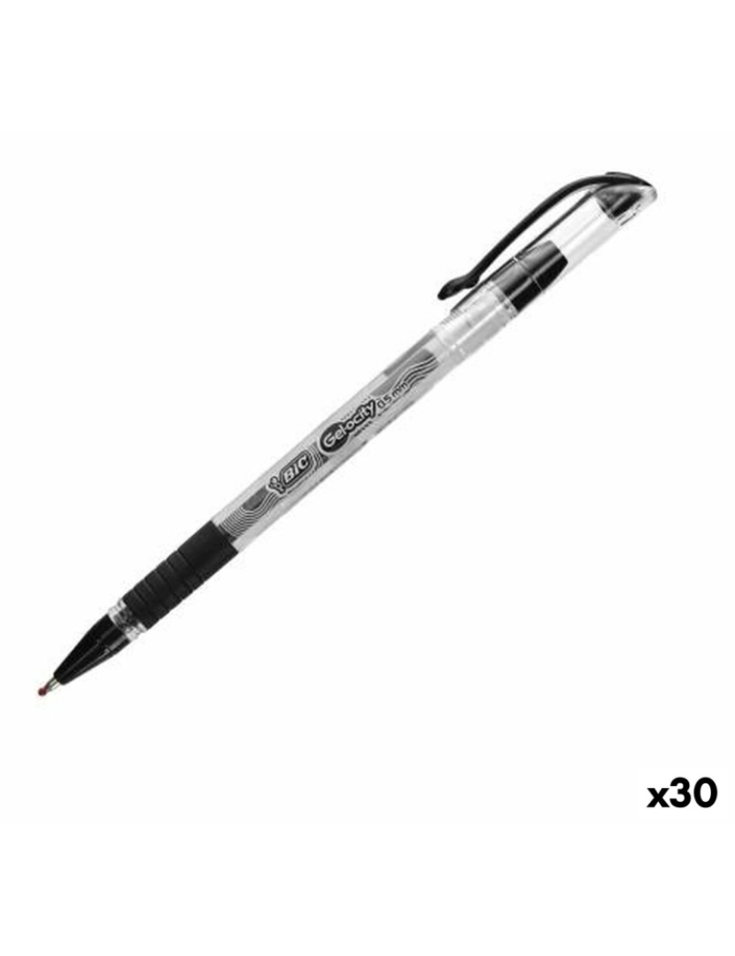 Bic - Esferográfica de gel Bic GEL-OCITY STIC Preto 0,5 mm (30 Unidades)