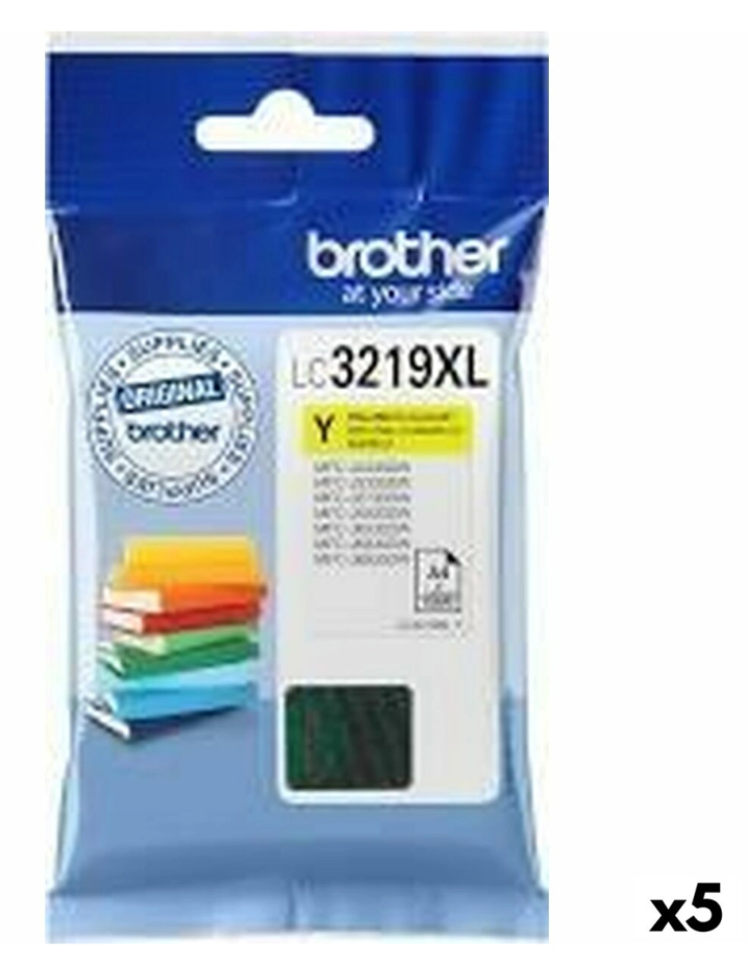 imagem de Tinteiro de Tinta Original Brother LC3219XL Amarelo2