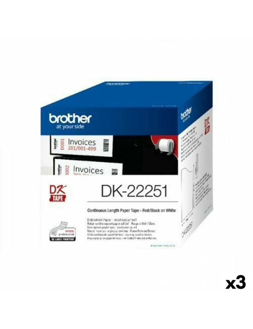 Brother - Cinta Contínua de Papel Térmico Brother DK-22251