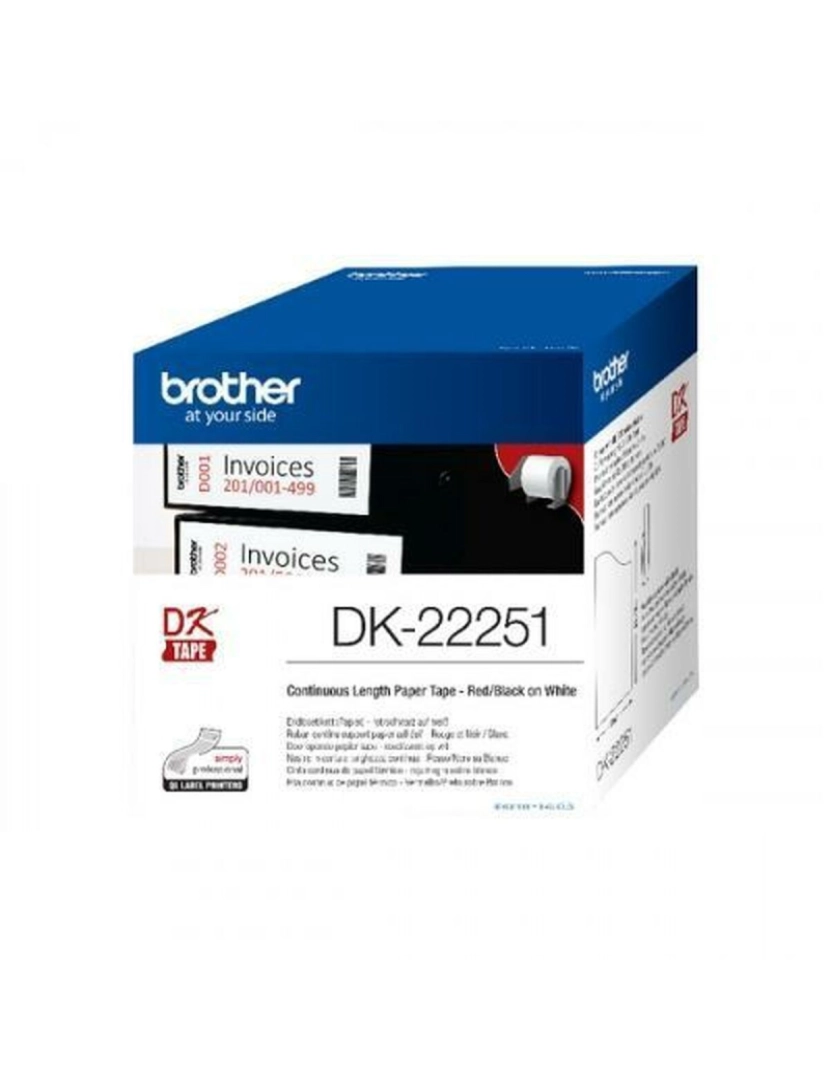 imagem de Cinta Contínua de Papel Térmico Brother DK-222513