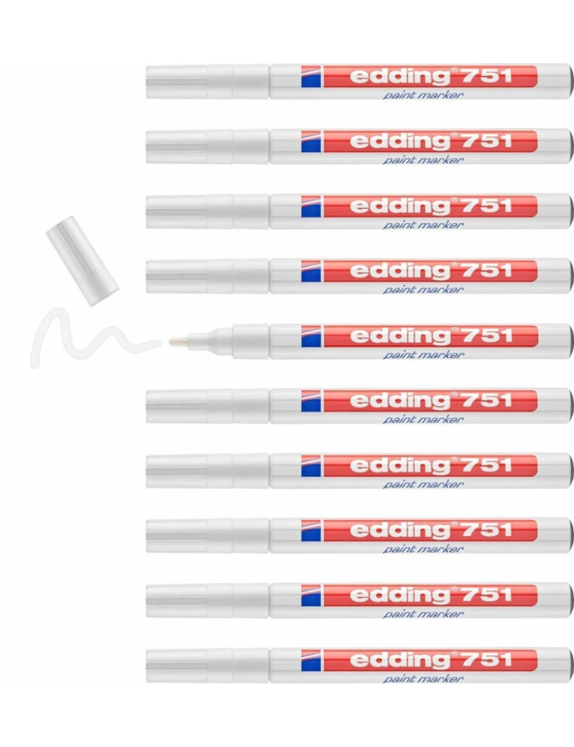 imagem de Rotulador permanente Edding E751 Branco (10 Unidades)2