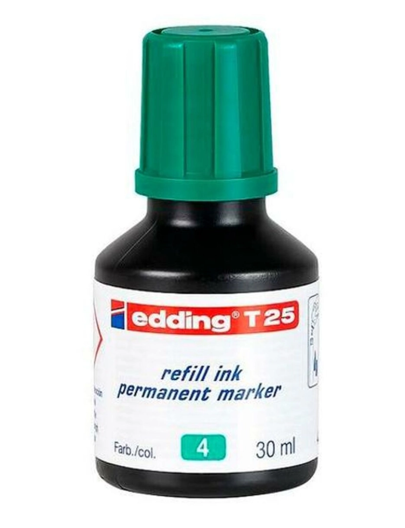 imagem de Tinta de recarga Edding T25 Rotulador permanente Verde 30 ml (10 Unidades)2