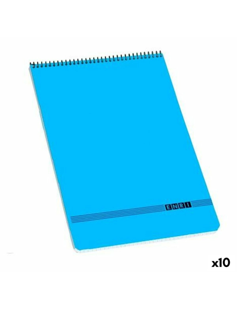 Enri - Caderno ENRI 80 Folhas Azul (10 Unidades)