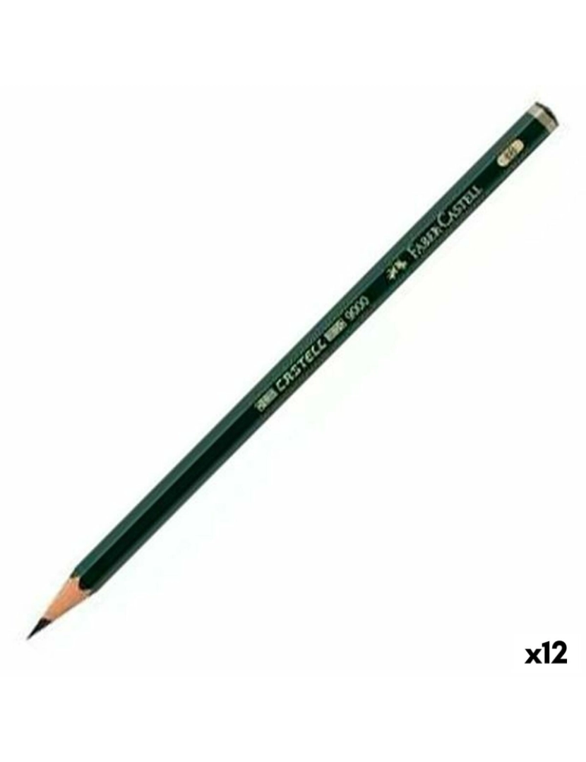 Faber-Castell - Lápis Faber-Castell 9000 Ecológico 6B (12 Unidades)