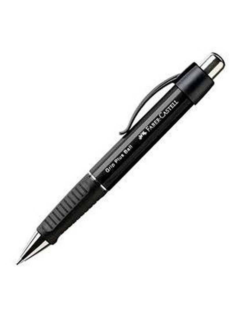 imagem de Caneta Faber-Castell Grip Plus Ball M Preto 5 Unidades2