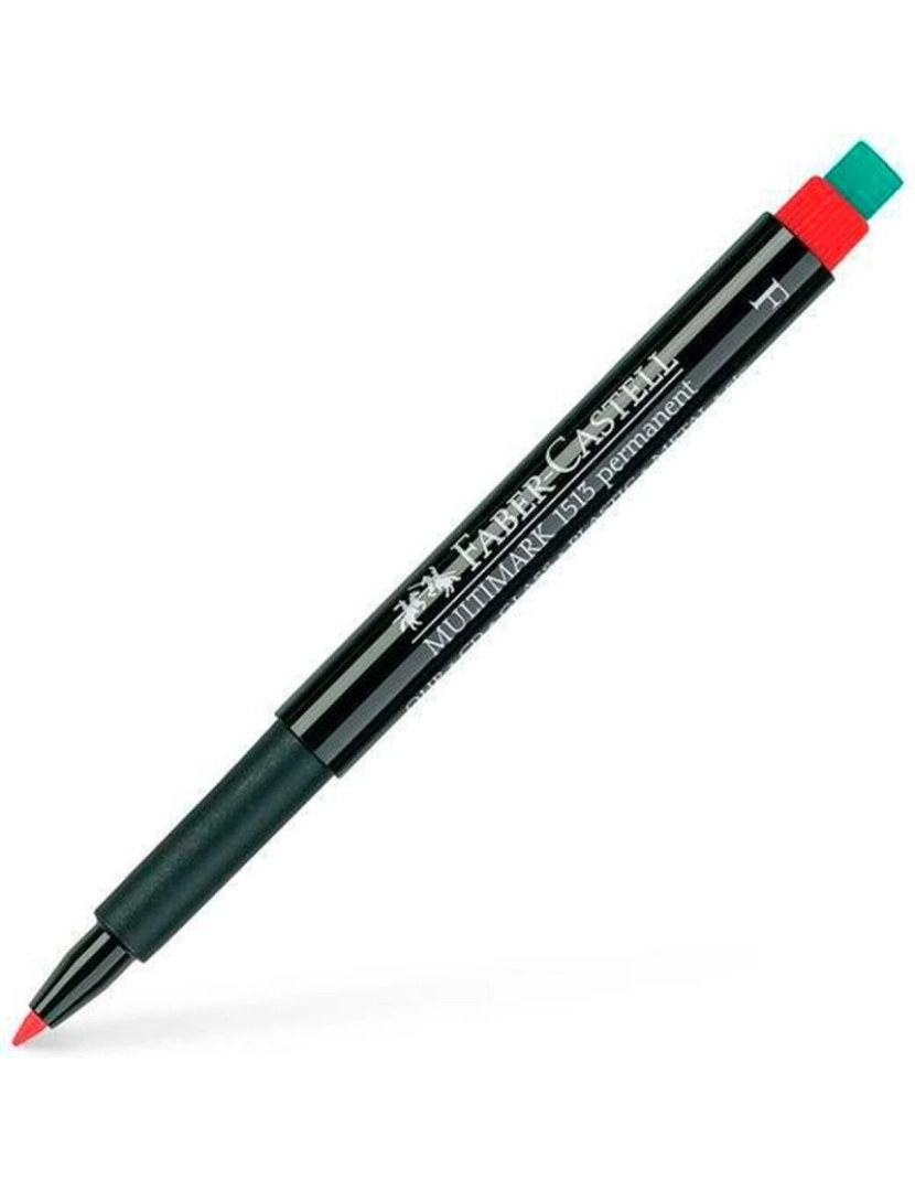 imagem de Rotulador permanente Faber-Castell Multimark 1513 F Vermelho (10 Unidades)2