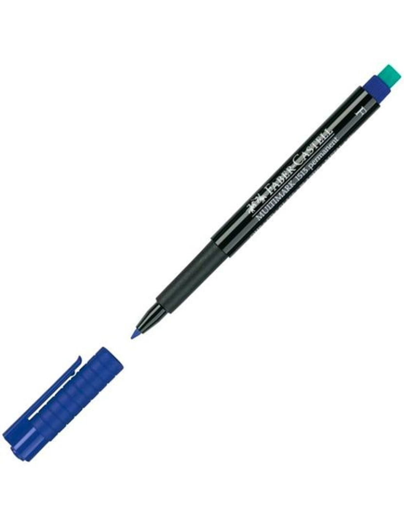 imagem de Rotulador permanente Faber-Castell Multimark 1513 F Azul (10 Unidades)2