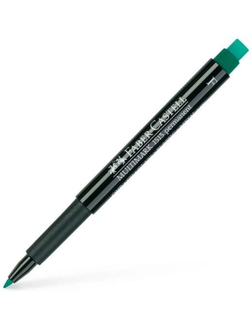 imagem de Rotulador permanente Faber-Castell Multimark 1513 F Verde (10 Unidades)2