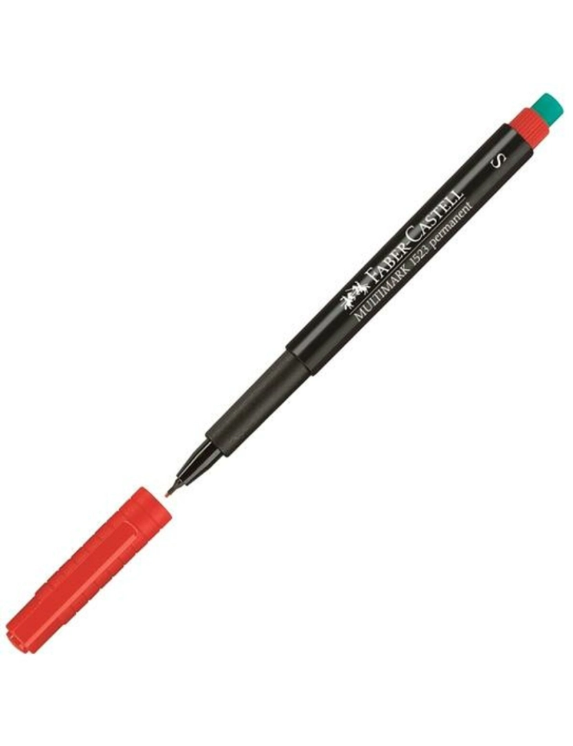 imagem de Rotulador permanente Faber-Castell Multimark 1523 M Vermelho (10 Unidades)2