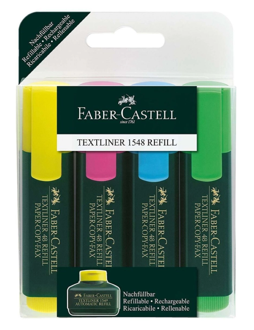 imagem de Conjunto de Marcadores Faber-Castell Fluorescente Multicolor (5 Unidades)2