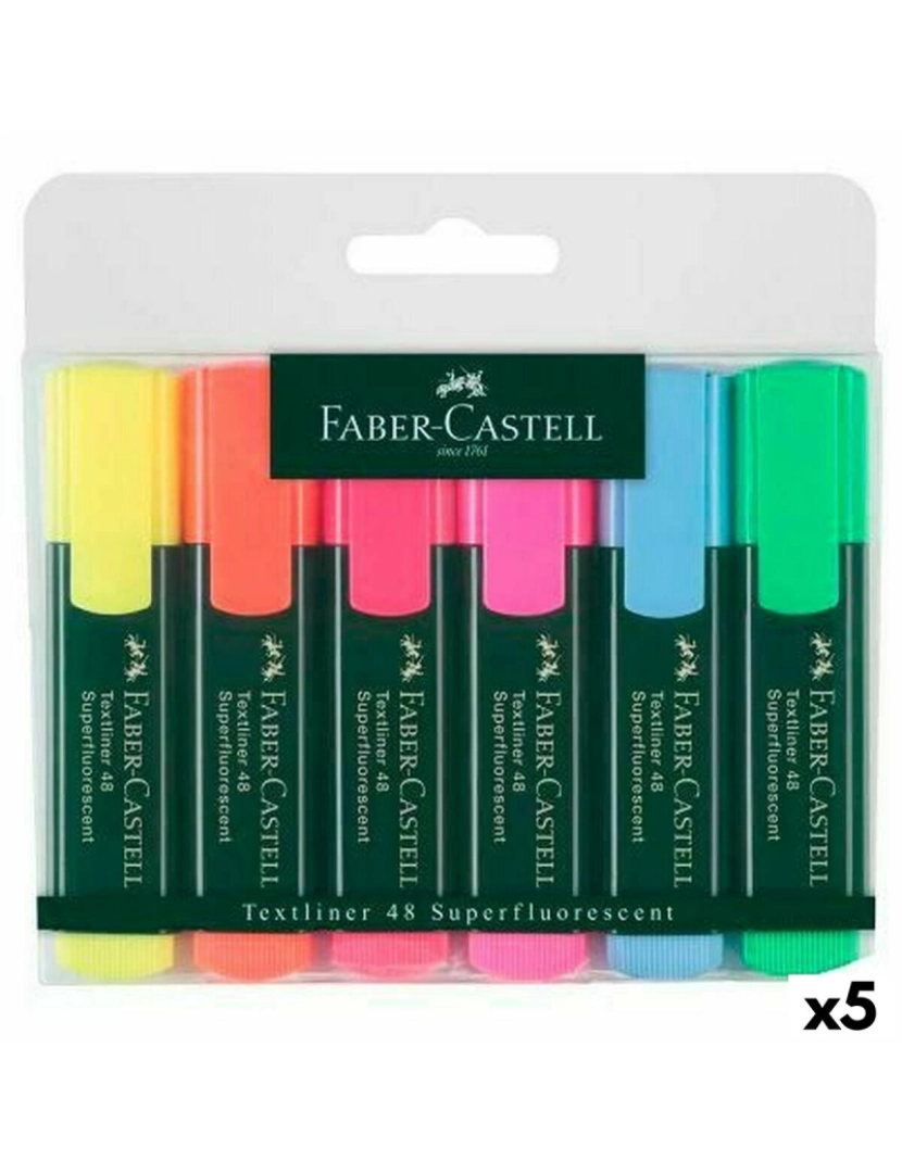 imagem de Conjunto de Marcadores Faber-Castell Multicolor (5 Unidades)1