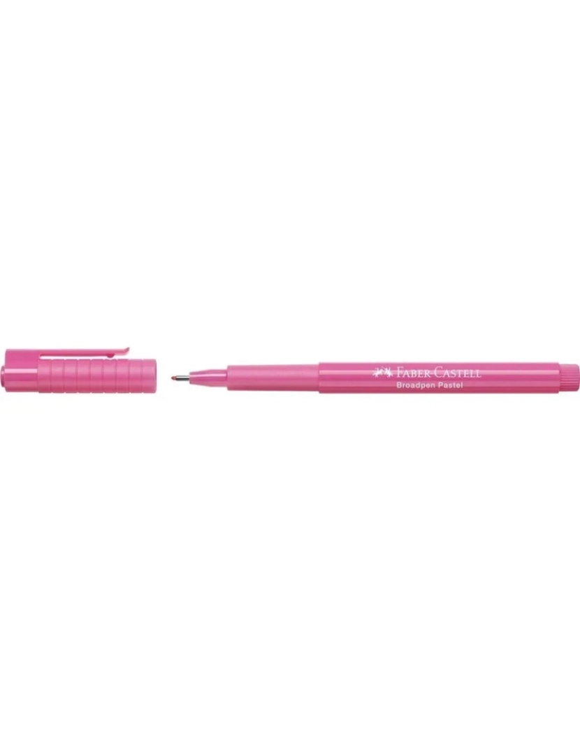 imagem de Rotulador permanente Faber-Castell Broadpen Pastel Cor de Rosa (10 Unidades)2