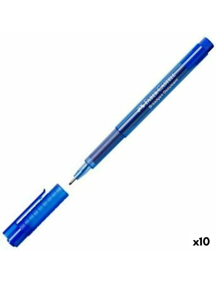 imagem de Rotuladores Faber-Castell Broadpen Document 1554 Azul (10 Unidades)2