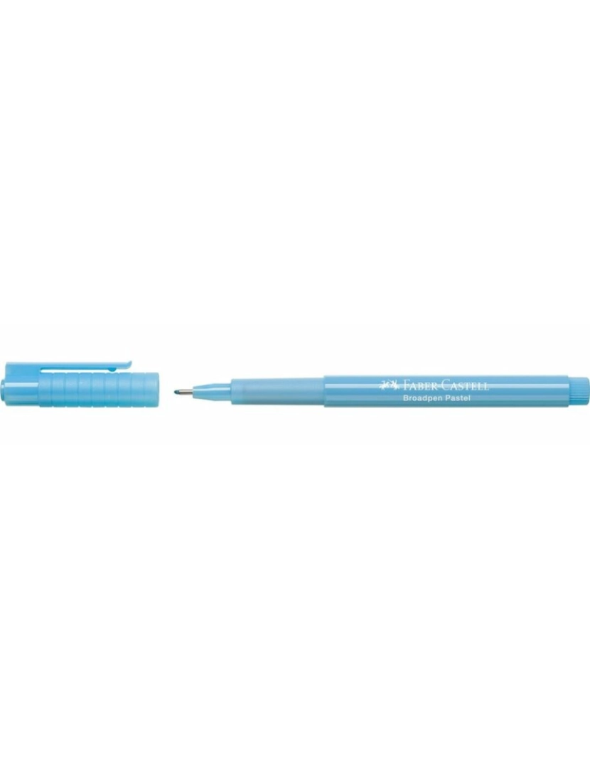 imagem de Rotulador permanente Faber-Castell Broadpen Pastel Azul Pastel (10 Unidades)2