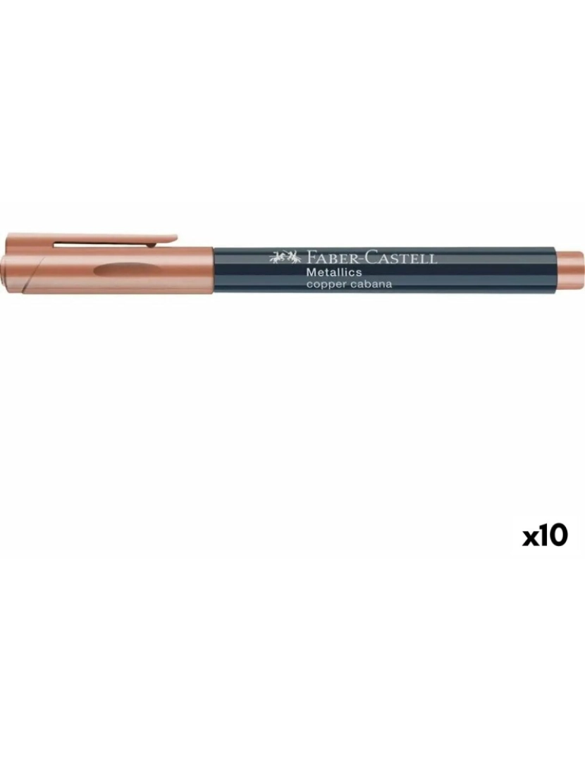 Faber-Castell - Rotulador Faber-Castell Metallics Copper Cabana (10 Unidades)