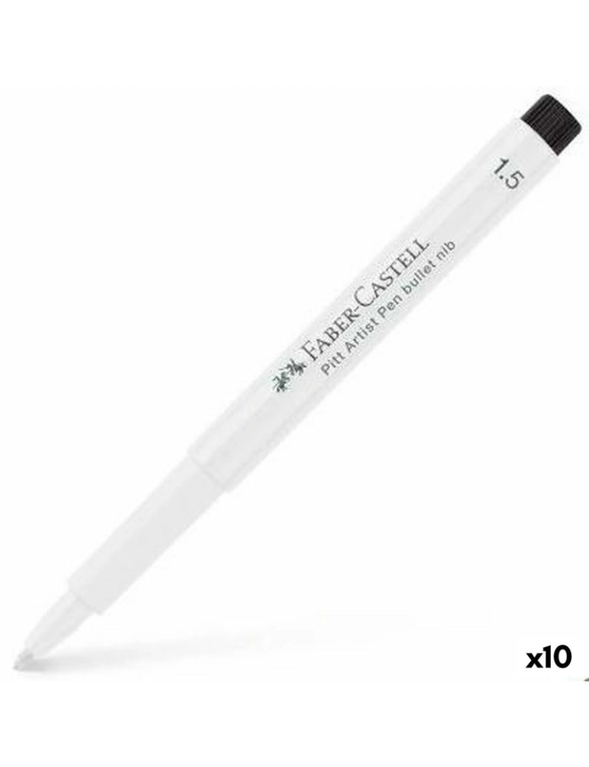 Faber-Castell - Rotulador permanente Faber-Castell Pitt Artist Branco (10 Unidades)