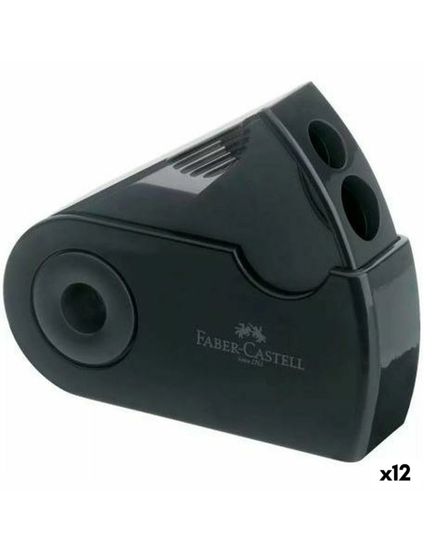 Faber-Castell - Afia-lápis Faber-Castell Sleeve  Preto (12 Unidades)