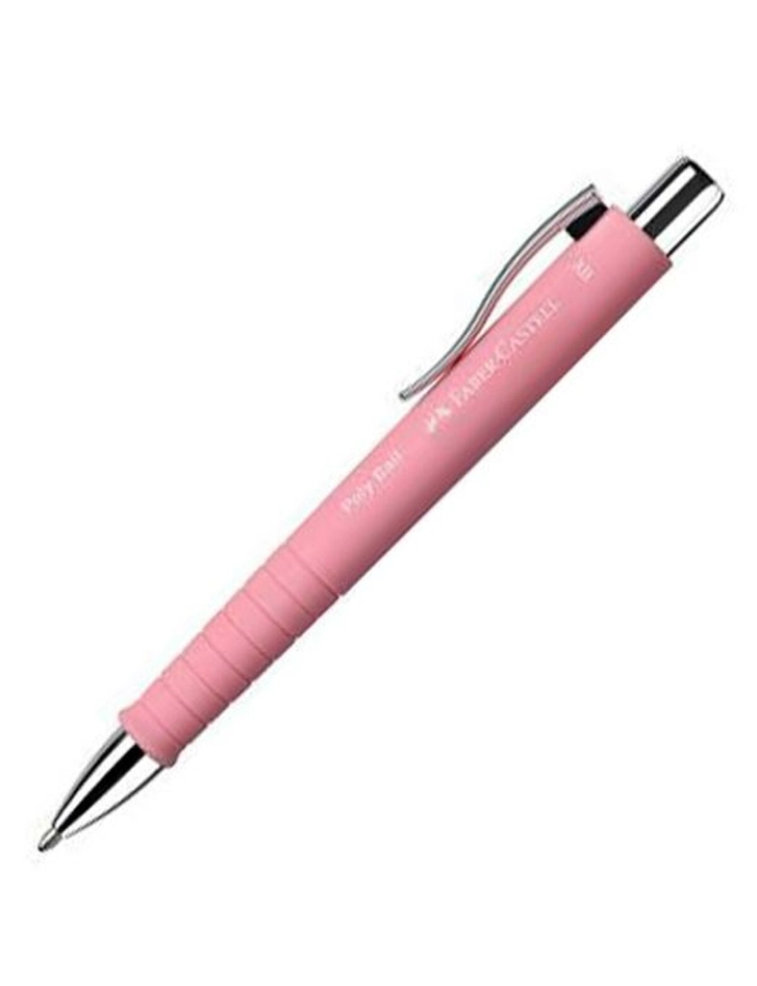 imagem de Caneta Faber-Castell Poly Ball XB Cor de Rosa (5 Unidades)2