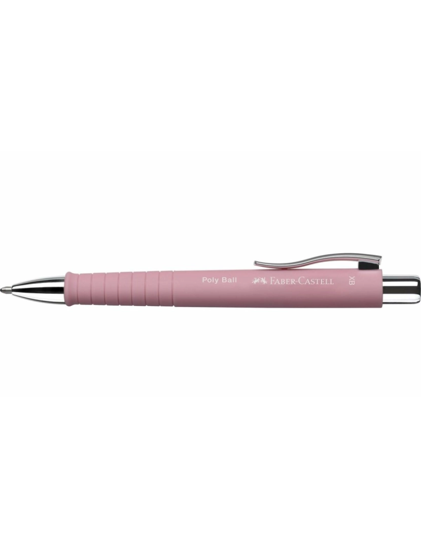 imagem de Caneta Faber-Castell Poly Ball XB Cor de Rosa (5 Unidades)3