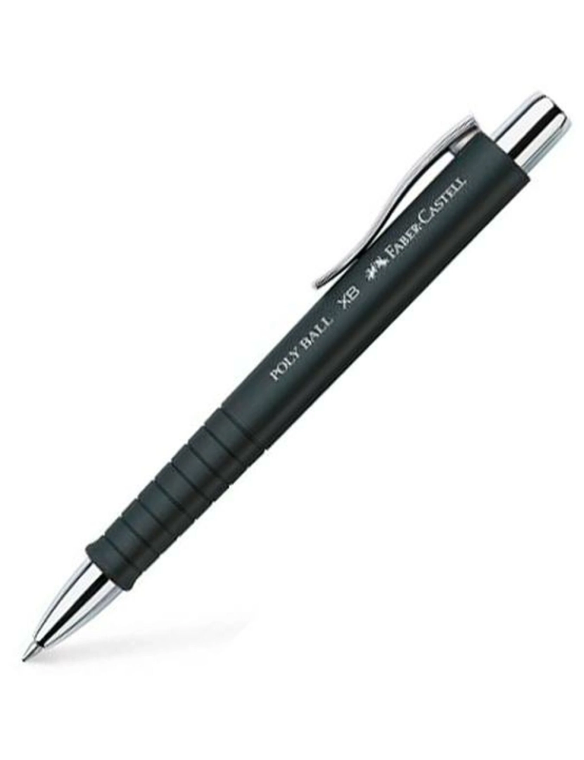 imagem de Caneta Faber-Castell Poly Ball XB Preto (5 Unidades)2