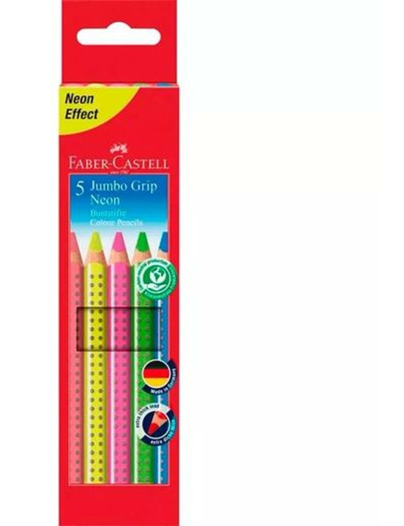 imagem de Lápis de cores Faber-Castell Neon Multicolor (5 Unidades)2