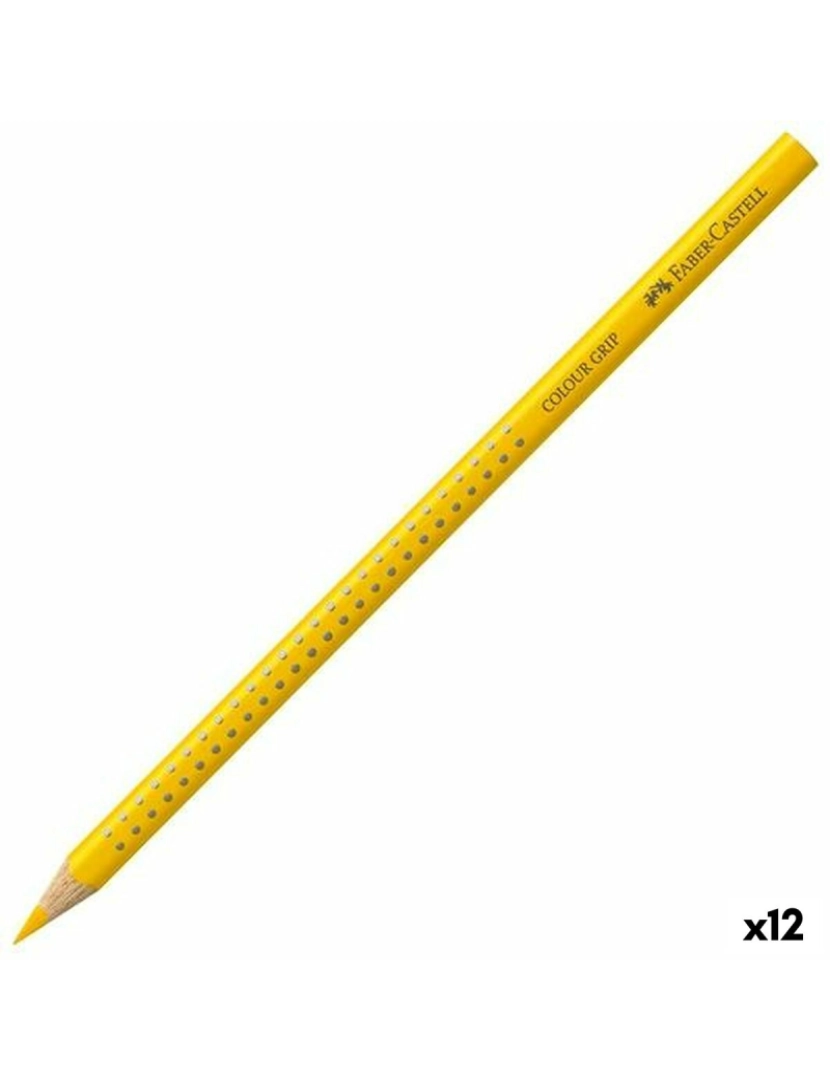 Faber-Castell - Lápis de cores Faber-Castell Colour Grip Amarelo (12 Unidades)