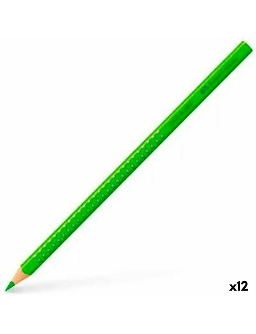 Faber-Castell - Lápis de cores Faber-Castell Colour Grip Verde (12 Unidades)