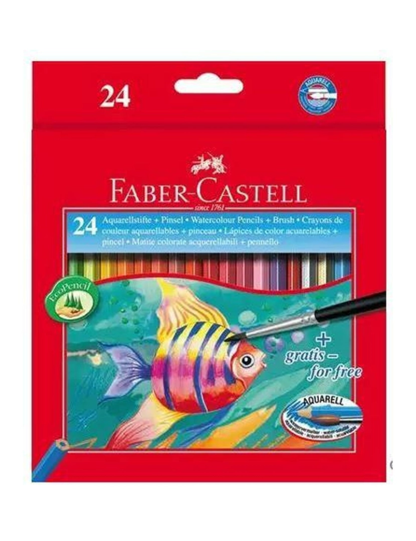 imagem de Lápiz de Cor Aquarela Faber-Castell Multicolor 3 Peças2