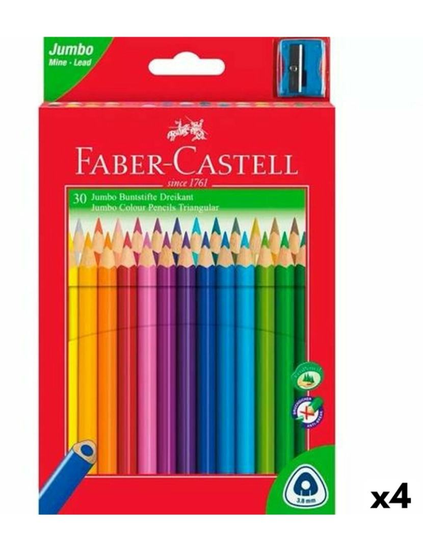 Faber-Castell - Lápis de cores Faber-Castell Multicolor 4 Peças