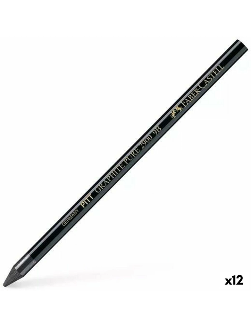 Faber-Castell - Lápis Faber-Castell 9B (12 Unidades)