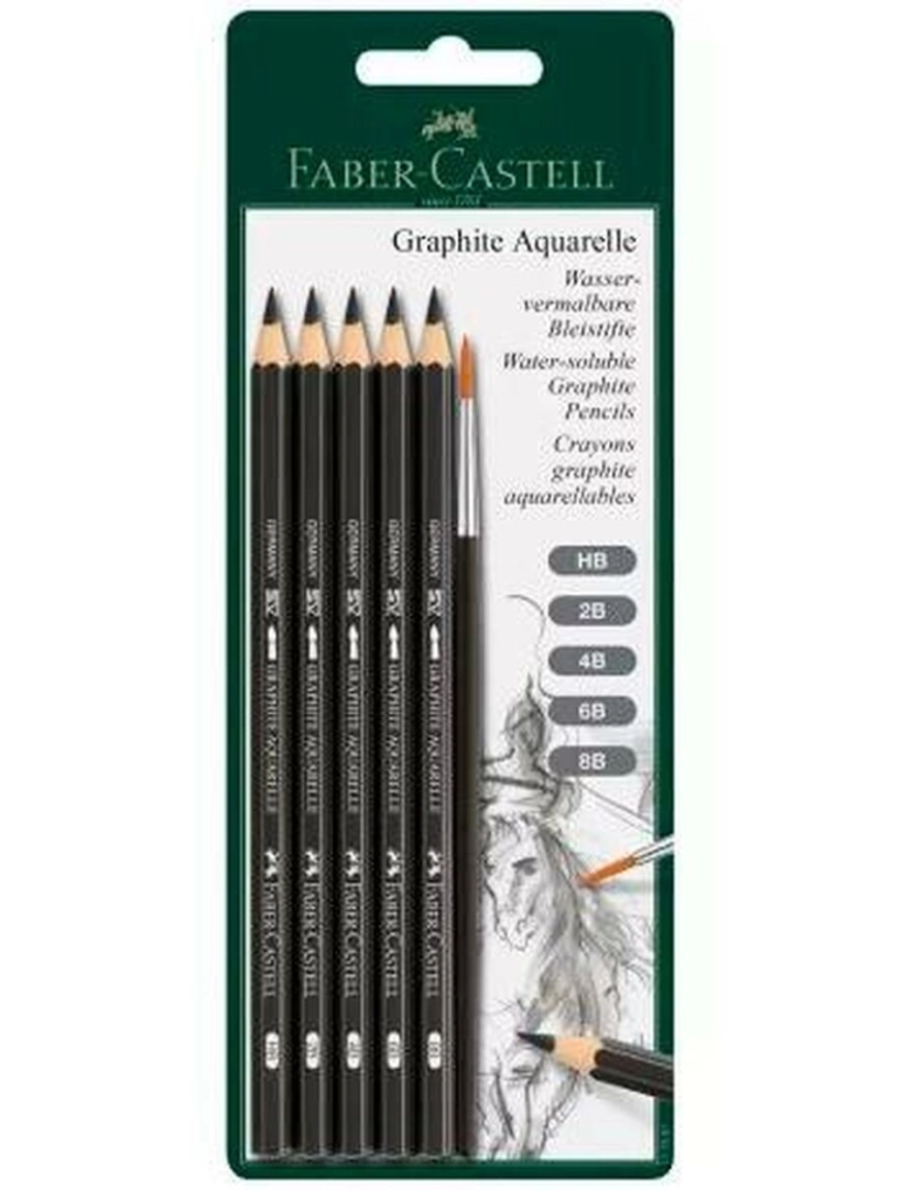 imagem de Conjunto de Lápis Faber-Castell Aguarela (5 Unidades)2