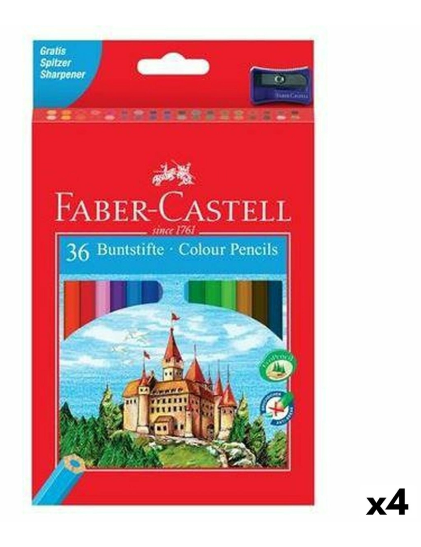 Faber-Castell - Lápis de cores Faber-Castell Multicolor 4 Peças