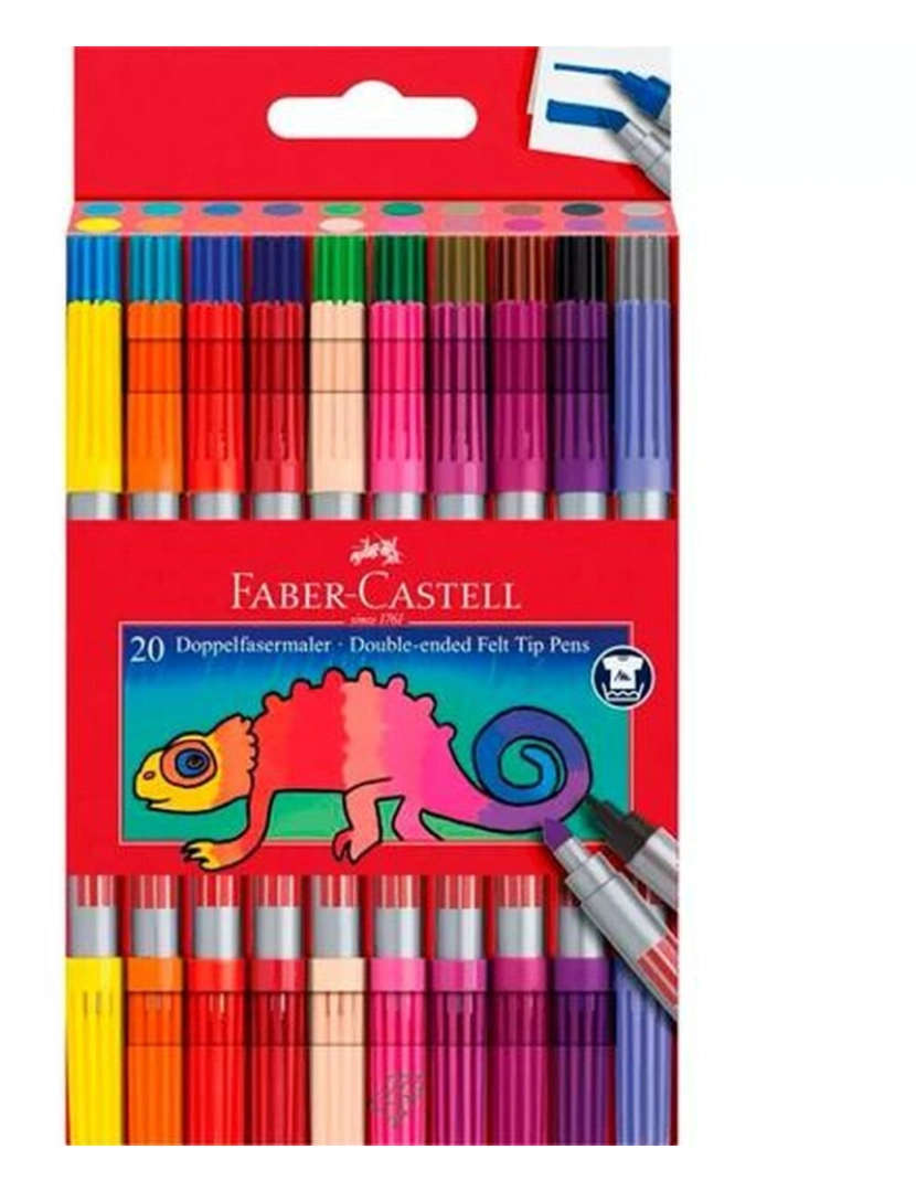imagem de Conjunto de Canetas de Feltro Faber-Castell Estojo Multicolor (5 Unidades)2