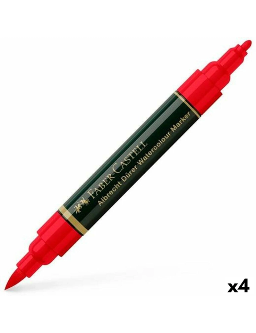 Faber-Castell - Rotuladores Faber-Castell Durer Vermelho (4 Peças) (4 Unidades) (121 Peças)