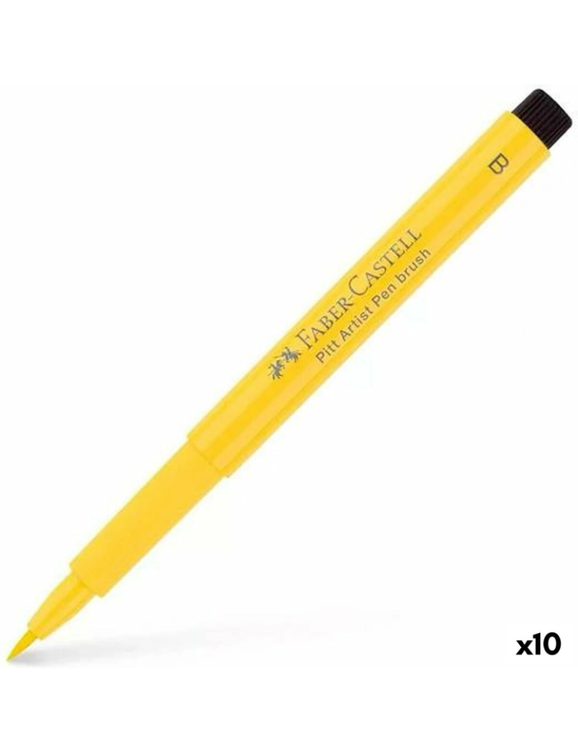 Faber-Castell - Rotuladores Faber-Castell Pitt Artist Cadmium Dark Amarelo (10 Unidades)